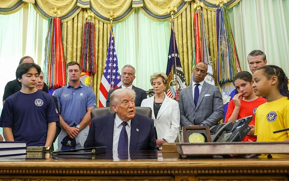 Trump presidential fitness test returns to combat obesity